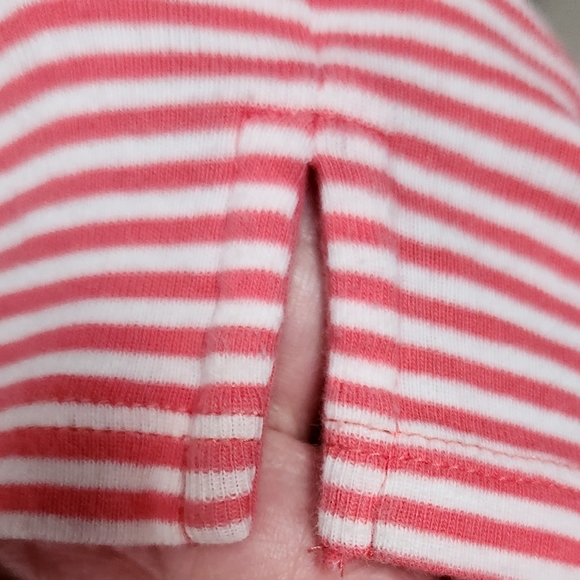 Talbots Stretch Weekend Tee Ling Sleeve Striped sz L - Picture 4 of 8